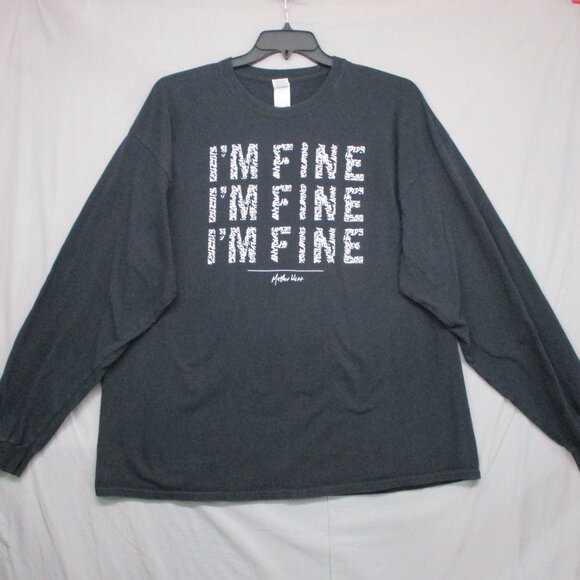 Gildan Mathew West I'm Fine Graphic Print Quote Black Men Size | XXL - Picture 2 of 13